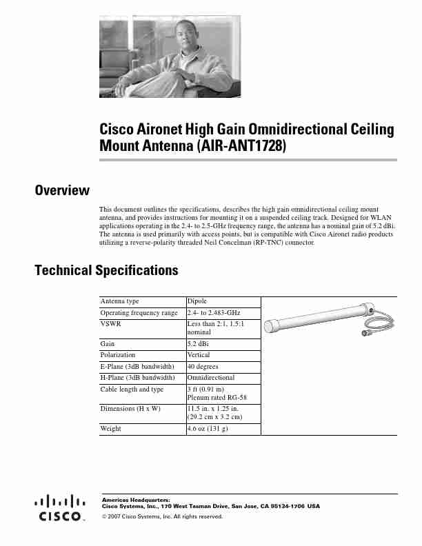 Cisco Systems Stereo System AIR-ANT1728-page_pdf
